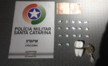 PM prende homem por tráfico de crack e maconha