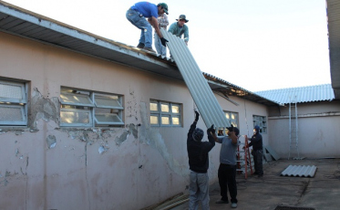 Obras do Centro de Retaguarda do Rio Maina em novas etapas