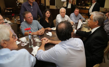 Ministro Blairo Maggi e governador Moreira conversam sobre agronegócio