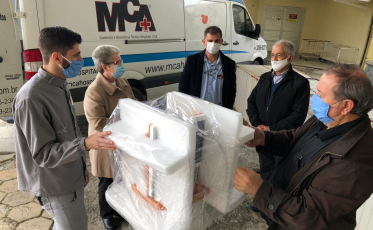 Em movimento da FIESC, Hospital São José ganha respirador