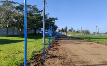 Setor visitante é preparado no estádio do Caravaggio (VÍDEO)
