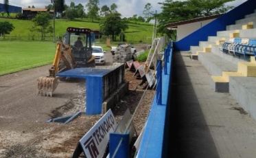 Estádio da Montanha segue em obras no Caravaggio