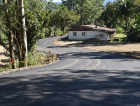 Asfalto no acesso à Barragem do Rio São Bento