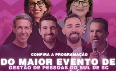 Inteligências humana e artificial nas organizações orienta maior evento de gestão de pessoas do Sul de SC
