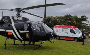 Após queda, homem precisa ser resgatado de helicóptero no Rincão