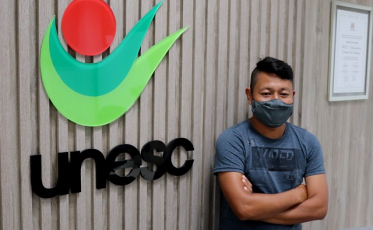 Mestrando indígena da Unesc retorna à vida no campus