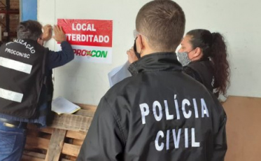 Fábrica de álcool gel é interditada em Tubarão