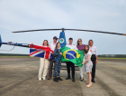 Criciumense completa viagem e se torna o primeiro brasileiro a dar a volta ao mundo de helicóptero