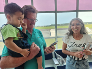 José Anastácio e Elidia estiveram no local para acomapnhar