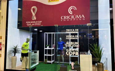 Loja oficial de álbuns e figurinhas da Copa do Mundo chega ao Criciúma Shopping