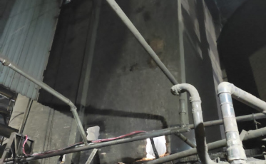 Silo de arroz pega fogo em Ermo