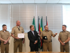 Acic recebe homenagem do comando da Polícia Militar