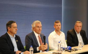 Em painel na Acic, Ronaldo Caiado aborda educação, segurança e economia