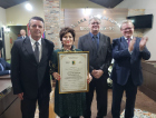 Dra Cleusa Coral Ghanem recebe honraria em Siderópolis