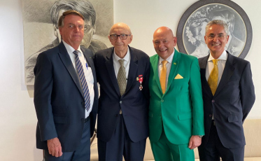 Walter Orthmann realiza sonho de conhecer o presidente Jair Bolsonaro