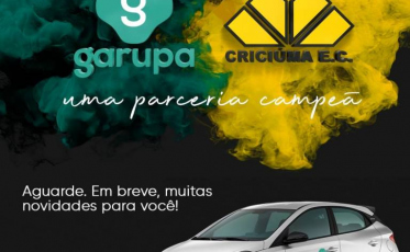 Aplicativo de mobilidade é o novo patrocinador do Criciúma