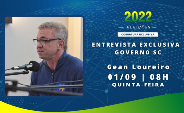 Adelor Lessa e Upiara Boschi entrevistam Gean Loureiro nesta quinta-feira