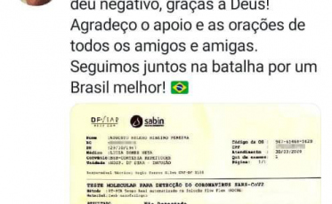 Ministro se recupera da Covid-19 e, no embalo, divulga dados pessoais