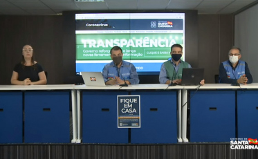 Governador e as informações do coronavírus em SC (VÍDEO)