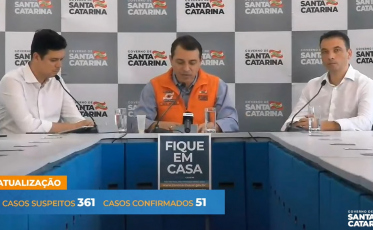 SC com 51 casos. Gravatal e Jaguaruna entram na lista