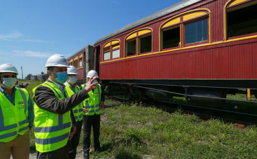 Governador inaugura pera ferroviária no Porto de Imbituba