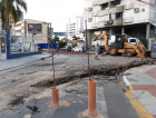 Obras da Casan no Centro devem continuar na próxima semana 