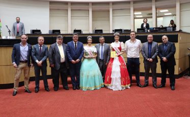 Corte e prefeito de Forquilhinha divulgam Heimatfest na Alesc