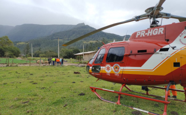 Bombeiros sobrevoam áreas atingidas pelas chuvas no Sul de SC; assista
