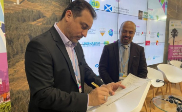 Em Glasgow, Moisés assina adesão ao ICLEI para fortalecer o desenvolvimento sustentável