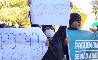Governador será recebido em Criciúma com protesto de trabalhadores do Hospital Santa Catarina