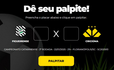 Bolão Bistek: Dê seu palpite para Figueirense x Criciúma