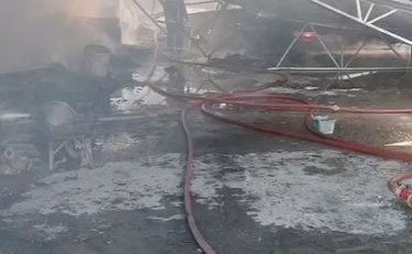 Incêndio em Criciúma: Homem é hospitalizado após inalar vapores