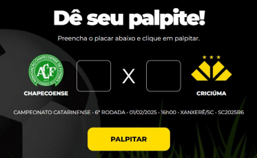 Bolão Bistek: Dê seu palpite para Chapecoense x Criciúma