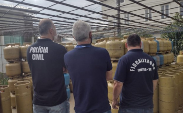  Comércio de gás de cozinha é fiscalizado em cidade da região