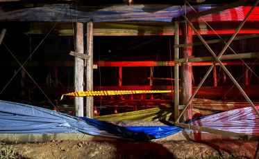 Aviário pega fogo em Timbé do Sul