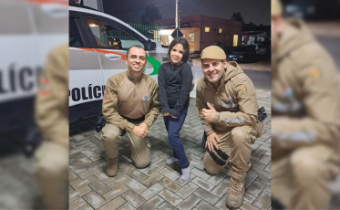 Mãe pede ajuda à PM, e policiais salvam filha de 5 anos engasgada em Maracajá