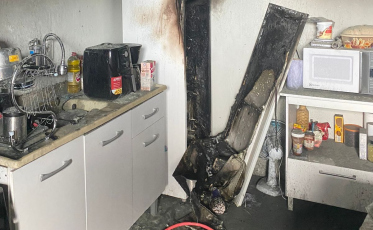 Residência é atingida por incêndio em Araranguá