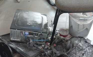 Sede da Amesc é atingida por incêndio