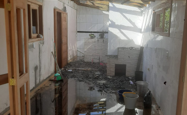 Fogo atinge residência em São João do Sul