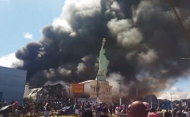 Loja da Havan pega fogo em Vitória da Conquista, na Bahia (VÍDEO)