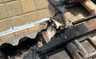 Incêndio atinge residência na Primeira Linha