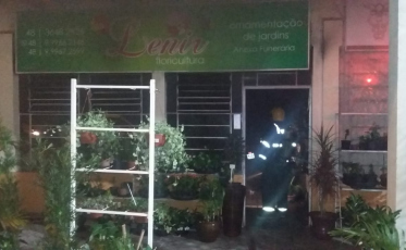 Incêndio atinge floricultura em Gravatal 