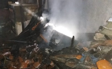 Bombeiros evitam incêndio em Braço do Norte