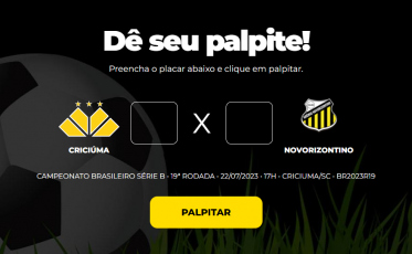 Criciúma x Novorizontino: participe do Bolão do Bistek	