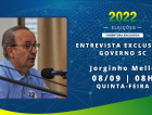 Jorginho Mello afirma que é o candidato de Bolsonaro em SC
