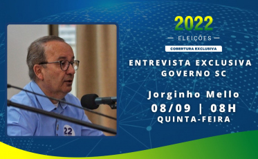 Jorginho Mello afirma que é o candidato de Bolsonaro em SC