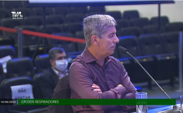 Depoente contrapõe depoimento de Helton Zeferino na CPI dos Respiradores