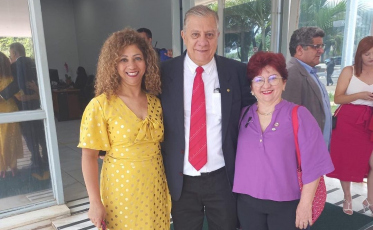 Jucélia Vargas prestigia posse de Luiz Marinho no Ministério do Trabalho