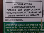 Mercado criciumense vende leite destinado à merenda escolar 