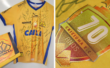 Camisas de clubes de futebol são destaque em leilão da Casa do Caminho